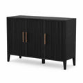 Aparador de Madera Negro con Puertas