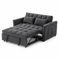 Sof¨¢ cama de tela de poli¨¦ster gris oscuro con estructura de acero