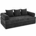 Sof¨¢ cama de tela con estructura de madera