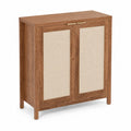 Aparador de Madera y Tela de Lino 100x40x120cm