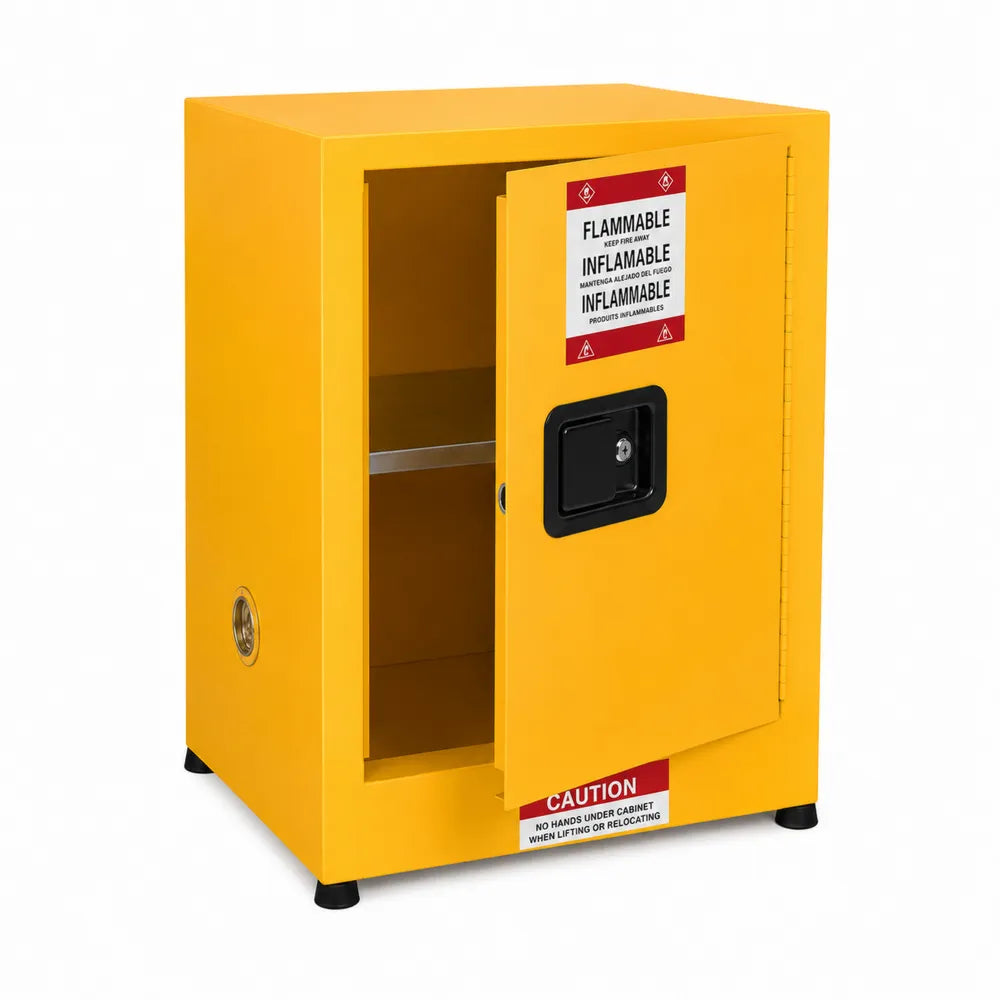 Gabinete de Seguridad para Productos Inflamables de Acero Amarillo